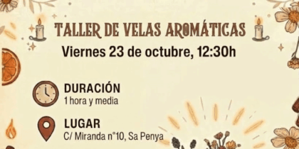 Taller gratuito de velas aromáticas