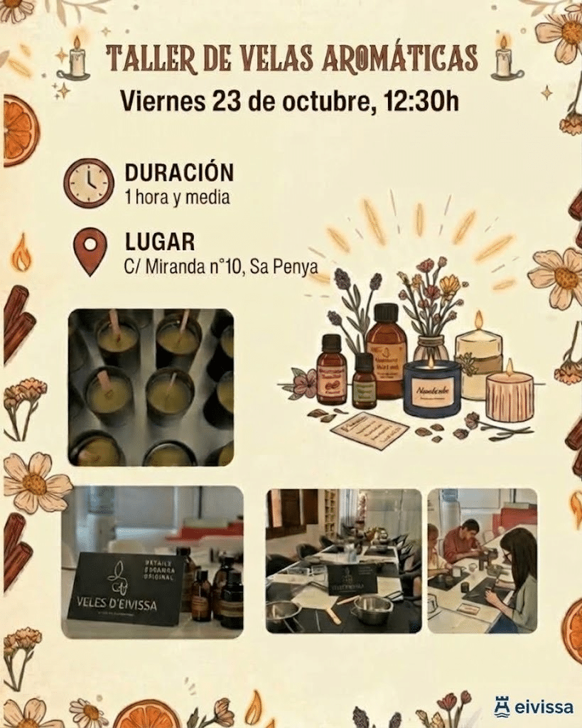 Taller gratuito de velas aromáticas