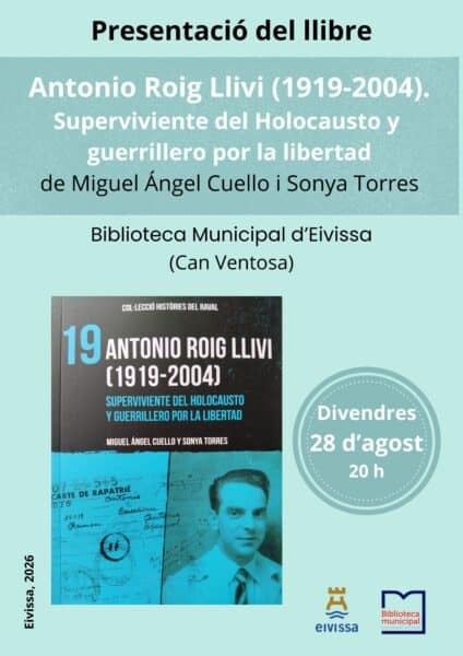 Presentación del libro sobre Antonio Roig Llivi, superviviente del Holocausto, en Ibiza