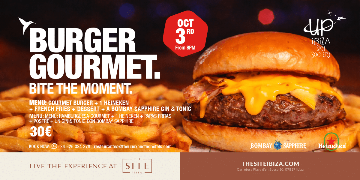 Último Burger Gourmet en Up Ibiza Sky Society