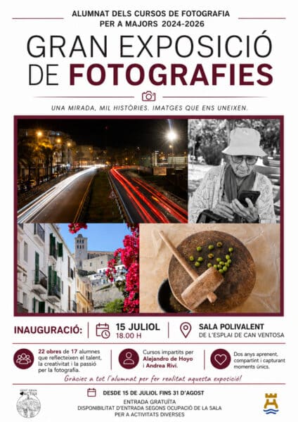 Exposición de fotografía de mayores en Can Ventosa, Ibiza