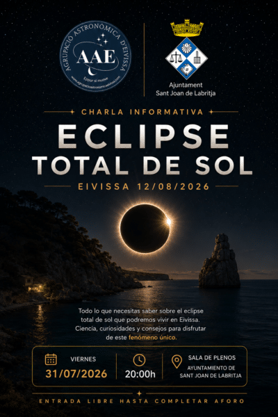 Charla sobre el eclipse total de Sol en Sant Joan de Labritja