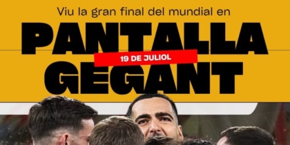 Final del Mundial en pantalla gigante en el centro de Ibiza