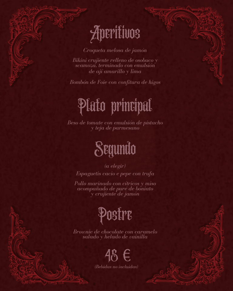 Flashback: cena de Halloween con misterio y música de los 80 y 90 en The Amorous Project