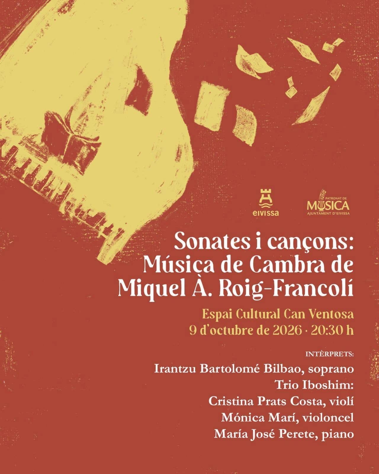 Concierto de música de cámara de Miquel À. Roig-Francolí en Can Ventosa