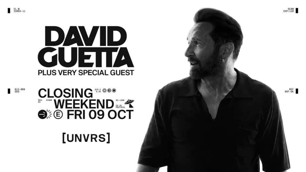 David Guetta cierra su temporada 2026 en [UNVRS] con una noche única