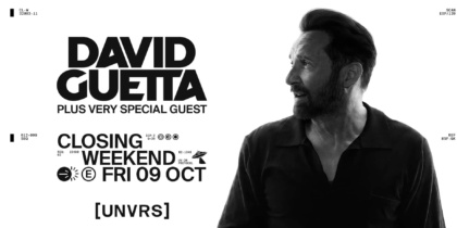 David Guetta cierra su temporada 2026 en [UNVRS] con una noche única