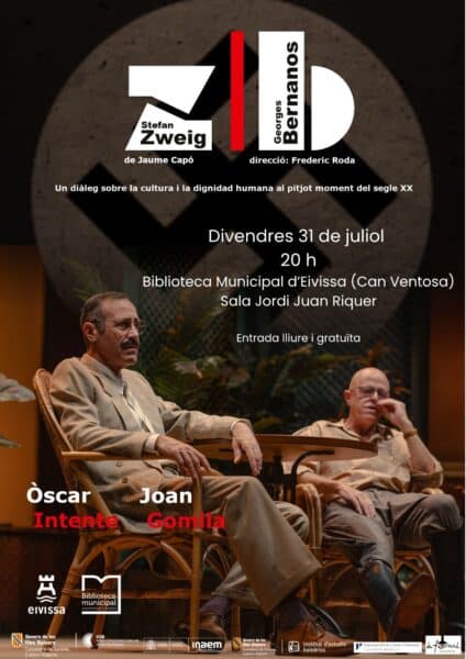 Teatro gratuito en Eivissa: 'Zweig | Bernanos', un diálogo sobre la dignidad humana