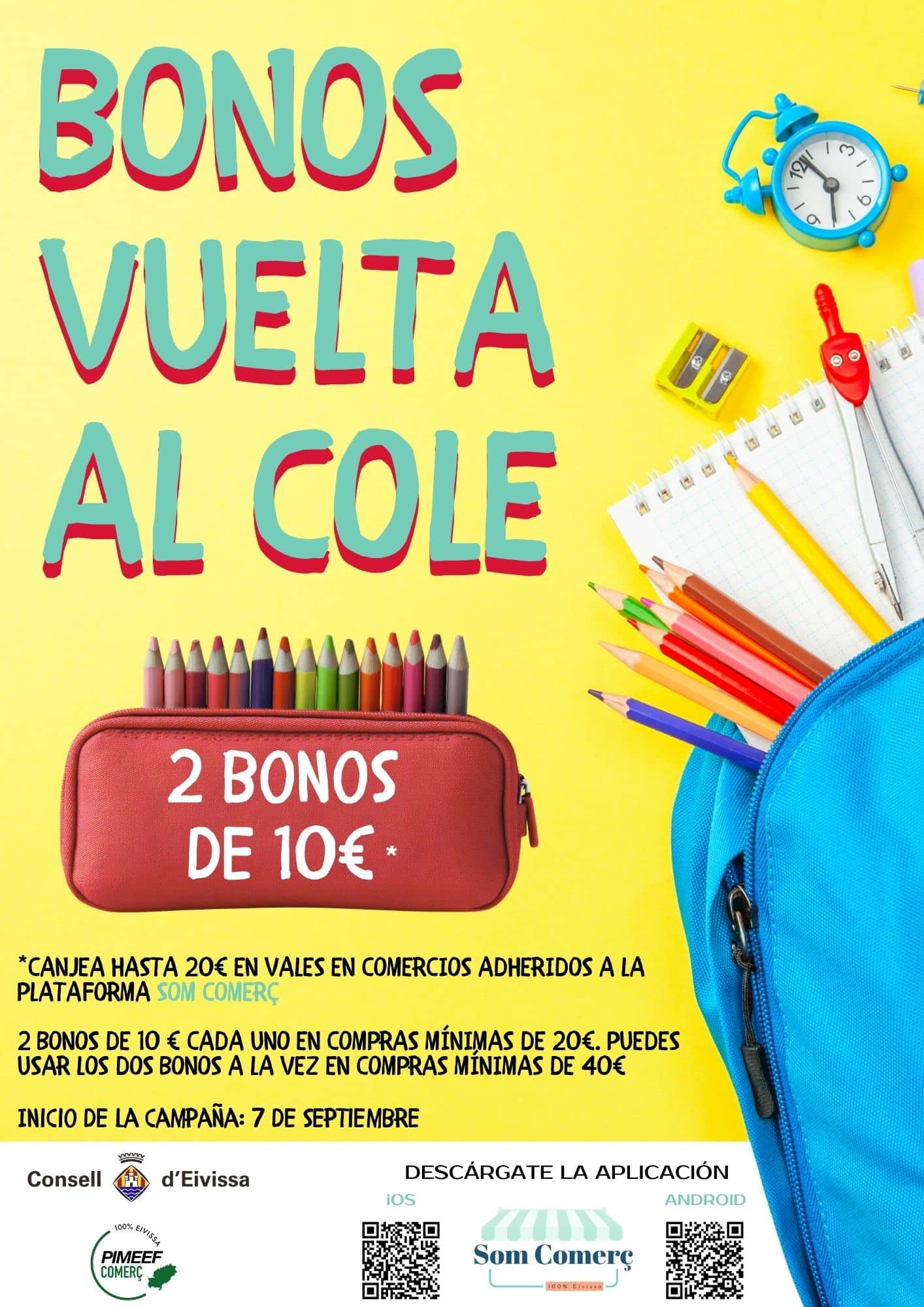 Bonos Vuelta al Cole en Ibiza