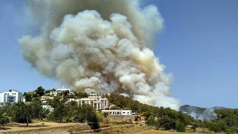 Incendio Ibiza