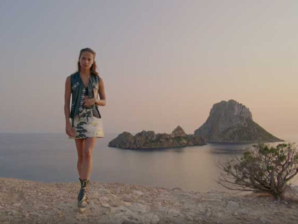 Ibiza and actress Alicia Vikander in the Louis Vuitton 2018 Cruise  collection