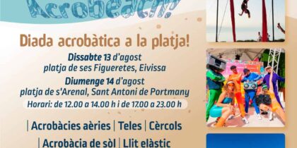 Acrobeach, Ibiza viert Jeugddag met een Acrobatische Dag op het strand