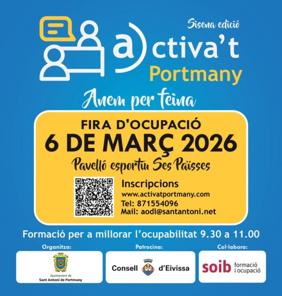 Encuentra trabajo en Ibiza en la feria Activa't Portmany