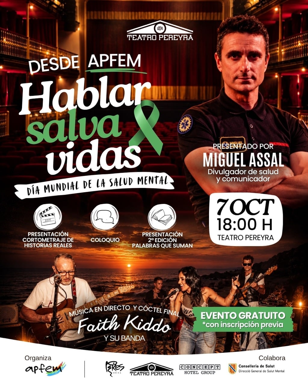 APFEM celebra el Día Mundial de la Salud Mental en el Teatro Pereyra