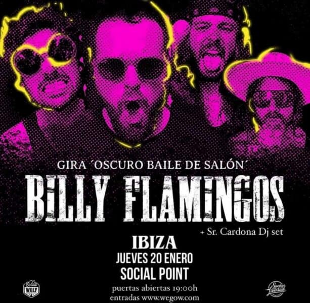 Concierto de Billy Flamingos en Social Point Ibiza