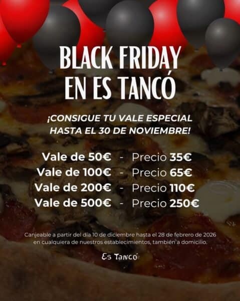 Black Friday en Es Tancó con descuentos de hasta el 50%