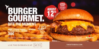 Burger Gourmet en Up Ibiza Sky Society