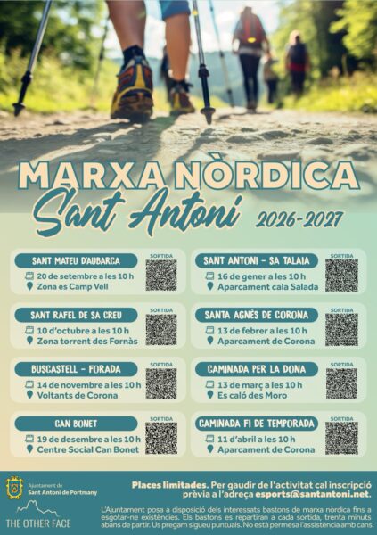 Rutas de Marcha Nórdica gratuitas en San Antonio