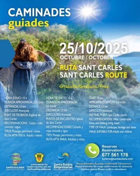 Caminata guiada ruta San Carlos