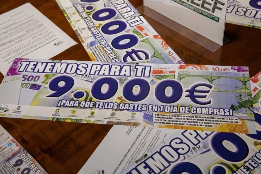Gracias a PIMEEF, tus compras navideñas en Ibiza pueden valer 9.000 euros