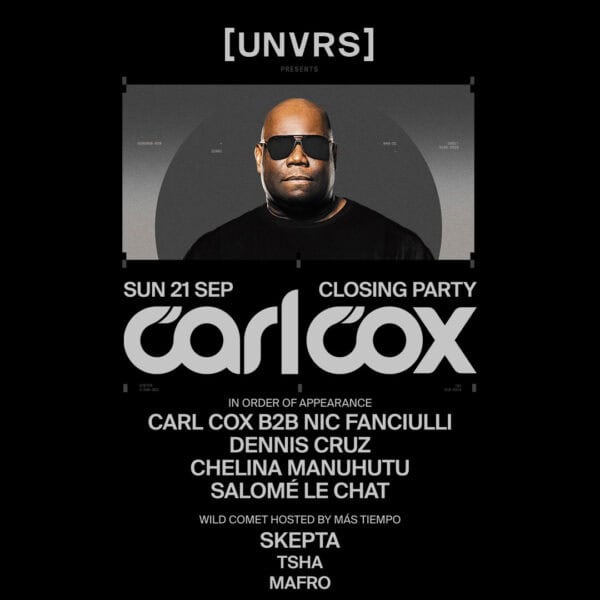 Closing Party de Carl Cox en [UNVRS]