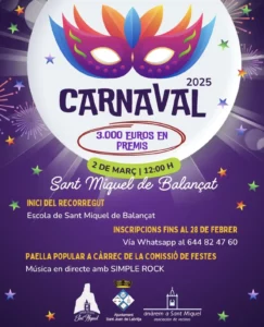 Carnaval en Ibiza 2025: Rúas de carnaval en la isla