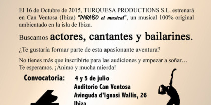 Casting in Ibiza for Paraíso, the musical