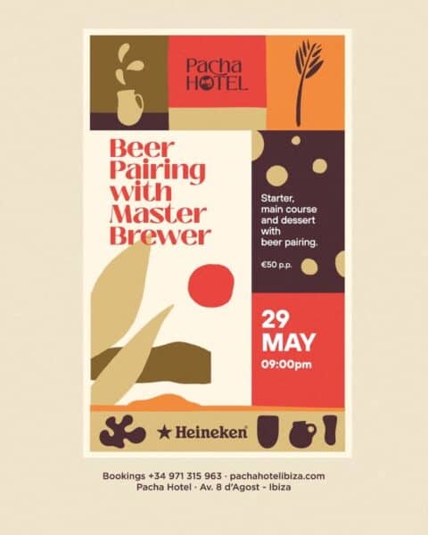 Cena maridaje con maestro cervecero en Pacha Hotel Ibiza