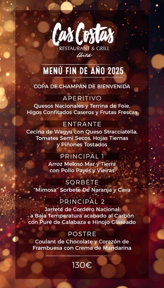 Nochevieja en Cas Costas