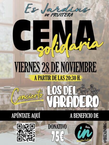 Cena solidaria en Es Jardins de Fruitera por Ibiza IN