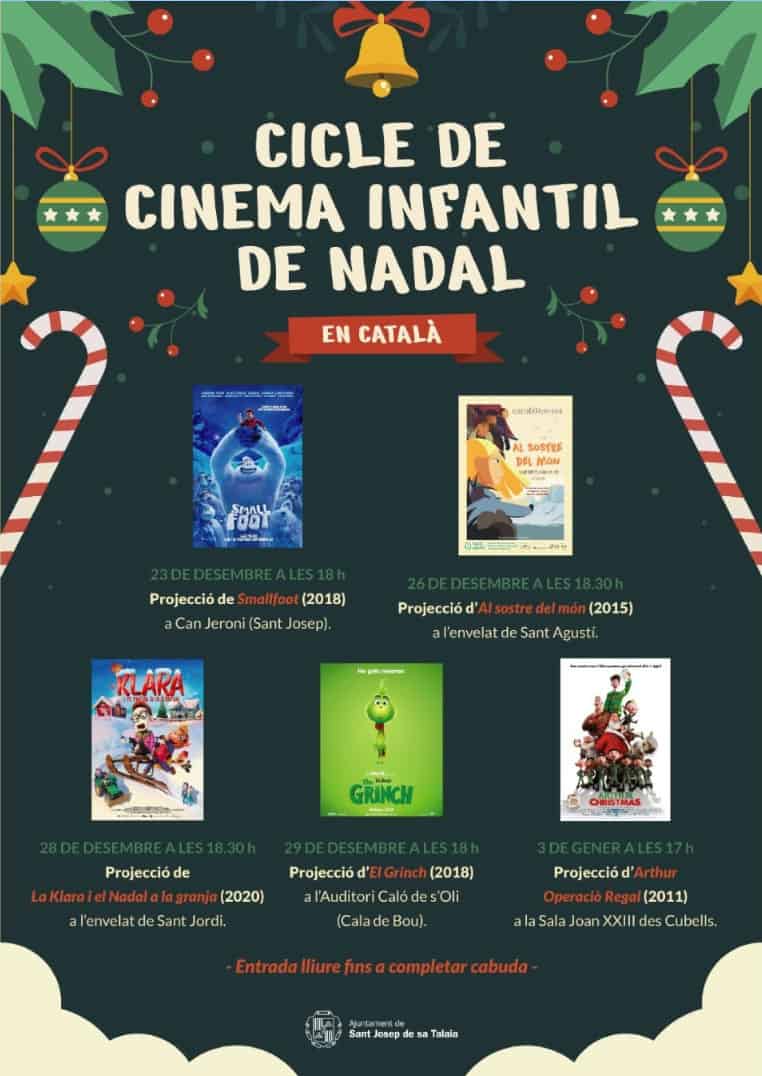 Ciclo de cine infantil en catalán esta Navidad en San José Actividades Ibiza