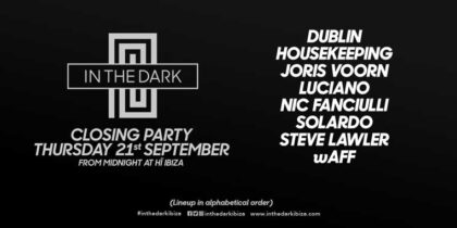 Closing Party In The Dark in Ibiza