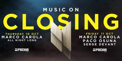 Spectacular double Closing of Music On in Pacha Ibiza