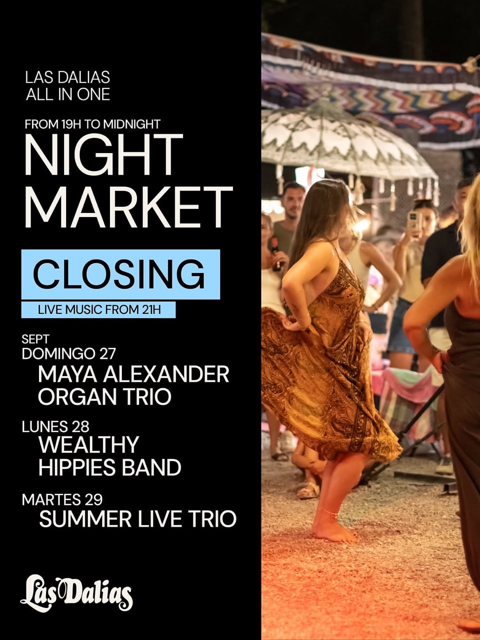 Closing del Night Market de Las Dalias Ibiza