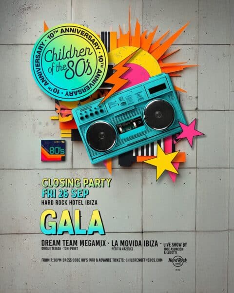Closing de Children of the 80’s en Hard Rock Hotel Ibiza