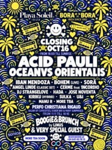 Playa Soleil y Bora Bora Closing Party