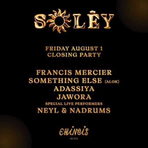 Closing Party de Solèy de Francis Mercier en Chinois
