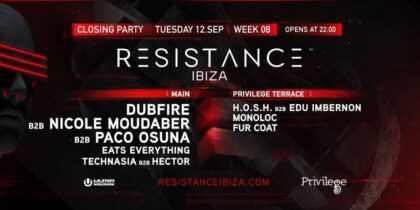 Closing de Resistance presso Privilege Ibiza