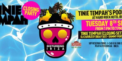 Tinie Tempah Pool Party Farewell at Hard Rock Hotel Ibiza