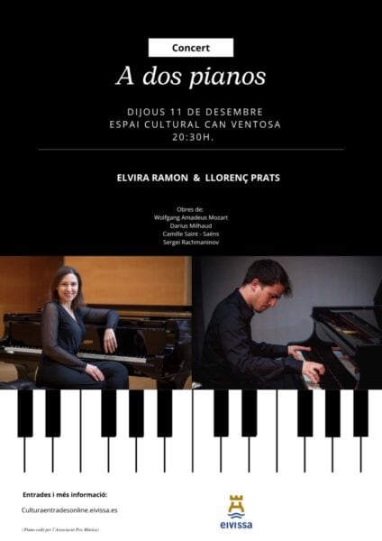 A dos pianos, concierto de Elvira Ramon y Llorenç Prats