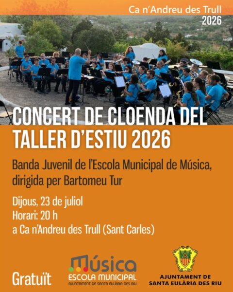 Concierto de clausura del Taller de Verano de la Banda Juvenil de Santa Eulalia