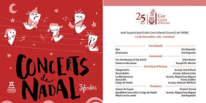 Concert de Noël de la Chorale Ville d'Ibiza dans la Cathédrale