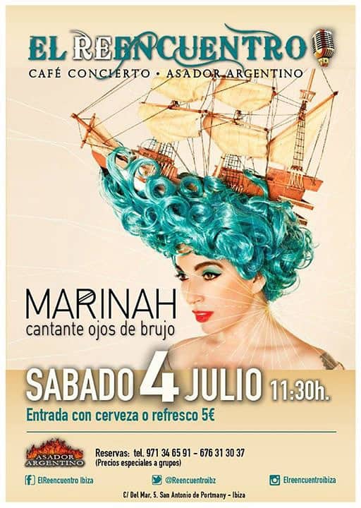Concert de Marinah (Ojos de Brujo) à El Reencuentro