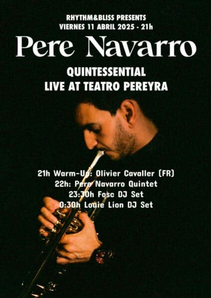 Rhythm&Bliss, Pere Navarro presenta nuevo disco en el Teatro Pereyra