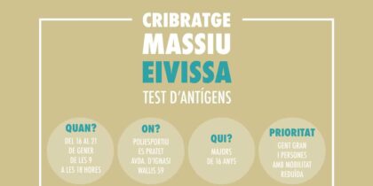 Massascreening van antigeentesten in Ibiza-stad Ibiza