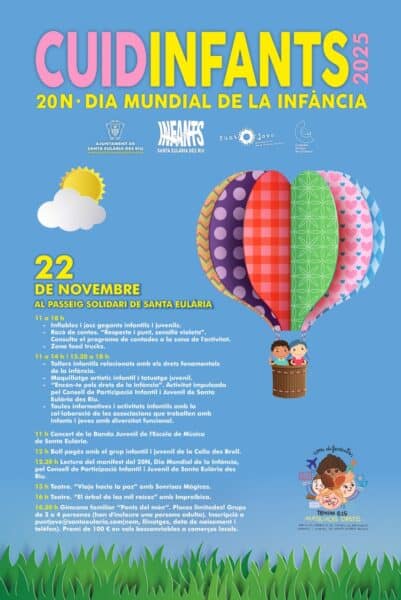 Cuidinfants, Día Universal de la Infancia en Santa Eulalia