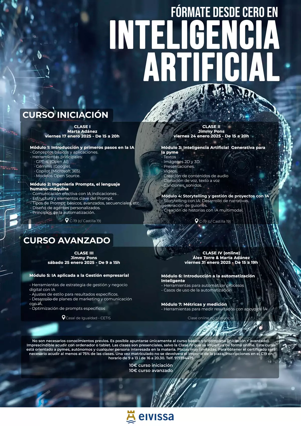 Curso Inteligencia Artificial en Ibiza - Planes Ibiza 2025