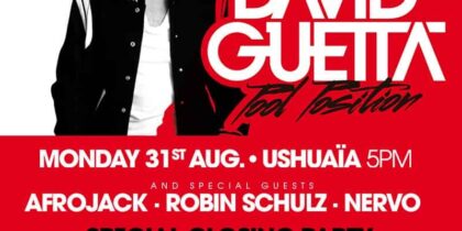 Closing of Pool Position, the party of David Guetta in Ushuaïa Ibiza