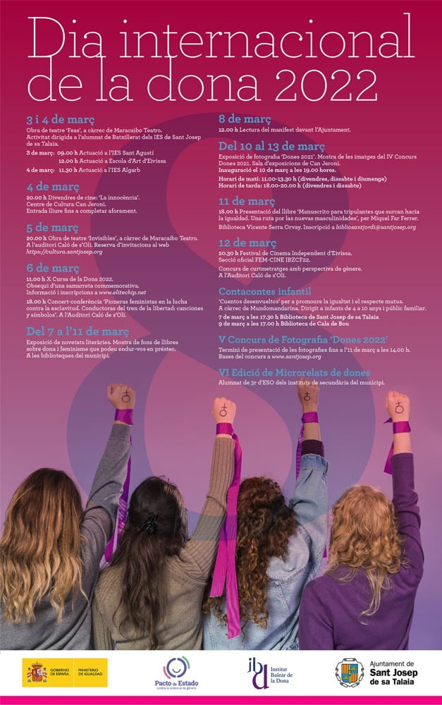 Kultur und Partizipation. Frauentag in San José Aktivitäten Ibiza