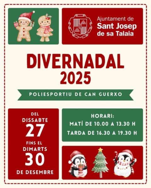 Divernadal, cuatro días de diversión esta Navidad en Sant Jordi